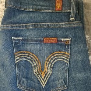7 for all mankind sz 26 straight leg jeans